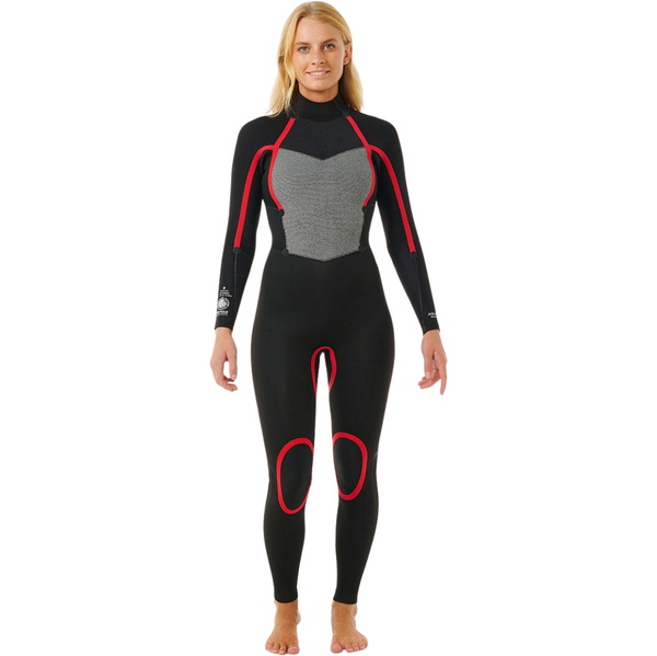 2025 Rip Curl Womens Omega 3/2mm GBS Back Zip Wetsuit 157WFS - Khaki